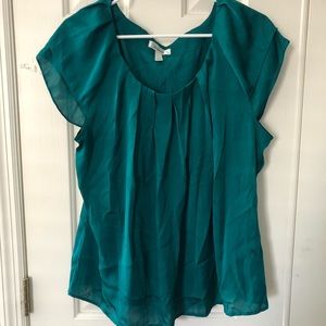 Teal blouse size xl